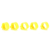 200Pcs 10mm Pigeons No Word Leg Ring Poultry Foot Clip Identification Ring Birds SuppliesYellow