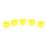 200Pcs 10mm Pigeons No Word Leg Ring Poultry Foot Clip Identification Ring Birds SuppliesYellow