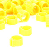 200Pcs 10mm Pigeons No Word Leg Ring Poultry Foot Clip Identification Ring Birds SuppliesYellow - Extra Image