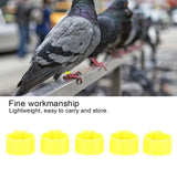 200Pcs 10mm Pigeons No Word Leg Ring Poultry Foot Clip Identification Ring Birds SuppliesYellow - Extra Image