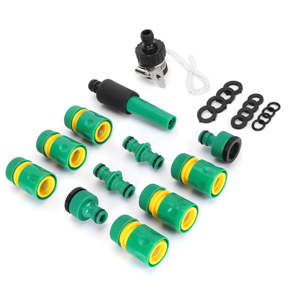 24Pcs/Set Hose Connector Fitting Set Garden Irrigation Car Washing G1/2 Water Sprayer Kit