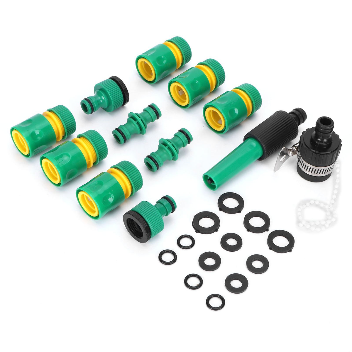 24Pcs/Set Hose Connector Fitting Set Garden Irrigation Car Washing G1/2 Water Sprayer Kit