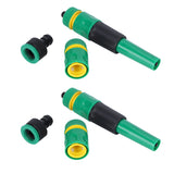 2 Set G1/2 Hose Pipe Water Sprayer Connector Set Water Watering Garden Irrigation Fitting - Top-Down View
