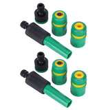 2 Set G1/2 Hose Pipe Water Sprayer Connector Set Water Watering Garden Irrigation Fitting - Low Angle