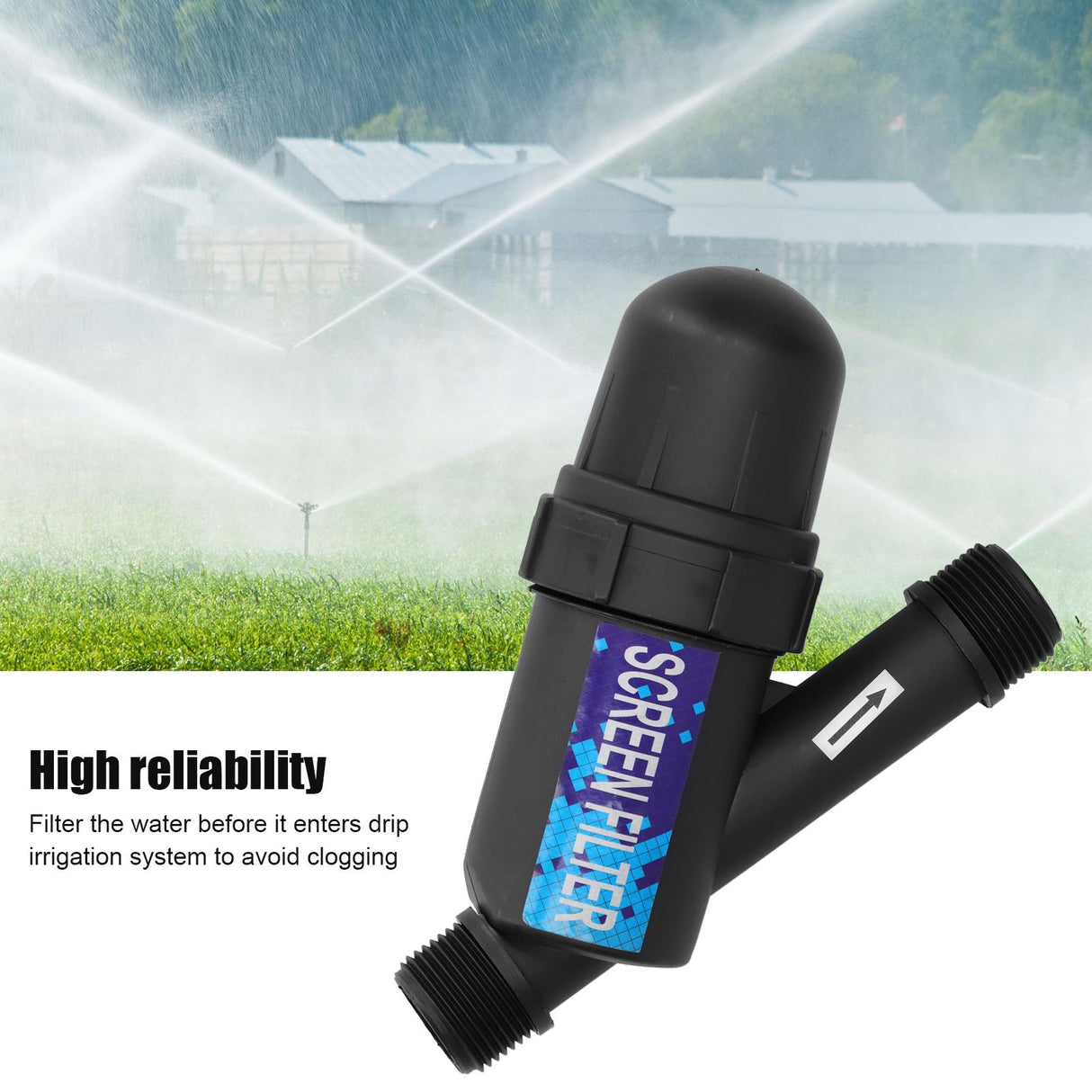 G1in Mesh Screen Water Filter Garden Watering Irrigation Accessories Water Treatment