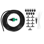 Automatic Garden Water Misting Cooling System Sprinkler Nozzle Hose Micro Irrigation Set