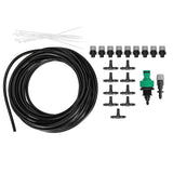Automatic Garden Water Misting Cooling System Sprinkler Nozzle Hose Micro Irrigation Set