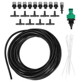 Automatic Garden Water Misting Cooling System Sprinkler Nozzle Hose Micro Irrigation Set