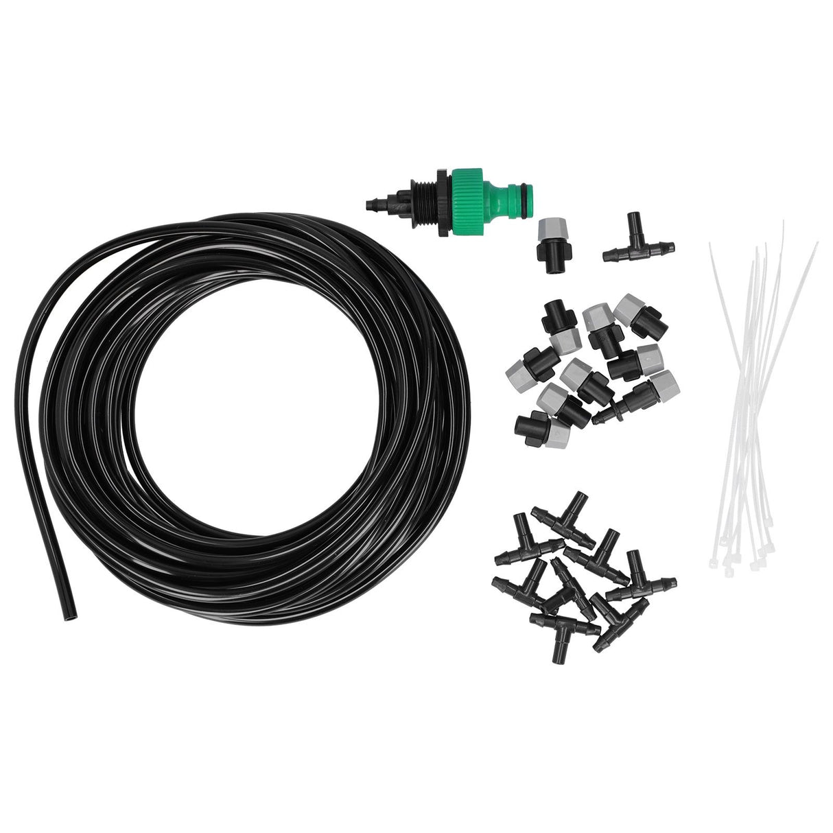 Automatic Garden Water Misting Cooling System Sprinkler Nozzle Hose Micro Irrigation Set