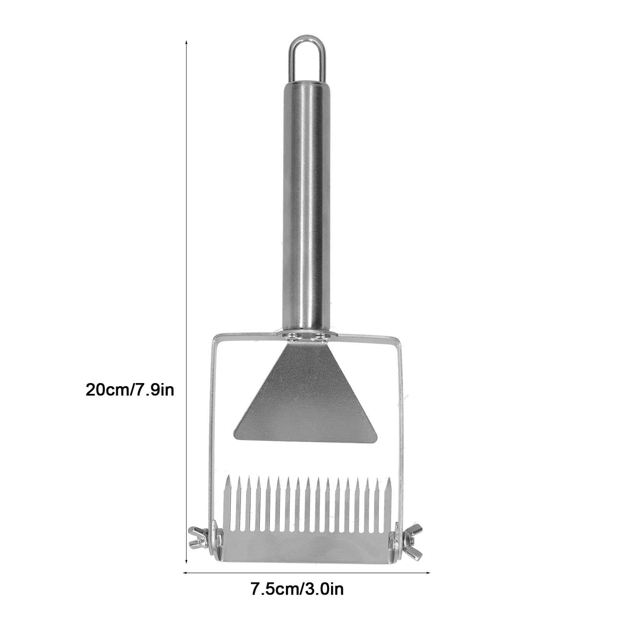 17 Tines Adjustable Honey Uncapping Fork Scraper Beehive Shovel Hand Tool Beekeeping Tool