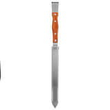 Multifunctional Stainless Steel Honey Cutter Knife Scraper Beekeeping Tool with Wood Handle - Front View