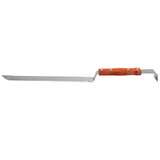 Multifunctional Stainless Steel Honey Cutter Knife Scraper Beekeeping Tool with Wood Handle - 45-Degree Angle