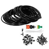 15m Water Misting Cooling System Garden Irrigation Sprinkler Nozzle Set Micro Irrigation