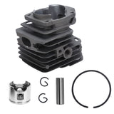 46mm Cylinder Piston Kit Replacement Chainsaw Accessory Fit for Husqvarna 50 5555 - Top-Down View