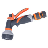 Garden Hose Spray Nozzle 8 Adjustable Patterns Water Sprayer High Pressure Spray Nozzle - Front View