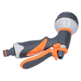 Garden Hose Spray Nozzle 8 Adjustable Patterns Water Sprayer High Pressure Spray Nozzle - Top-Down View