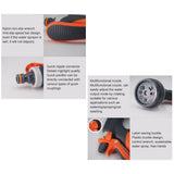 Garden Hose Spray Nozzle 8 Adjustable Patterns Water Sprayer High Pressure Spray Nozzle