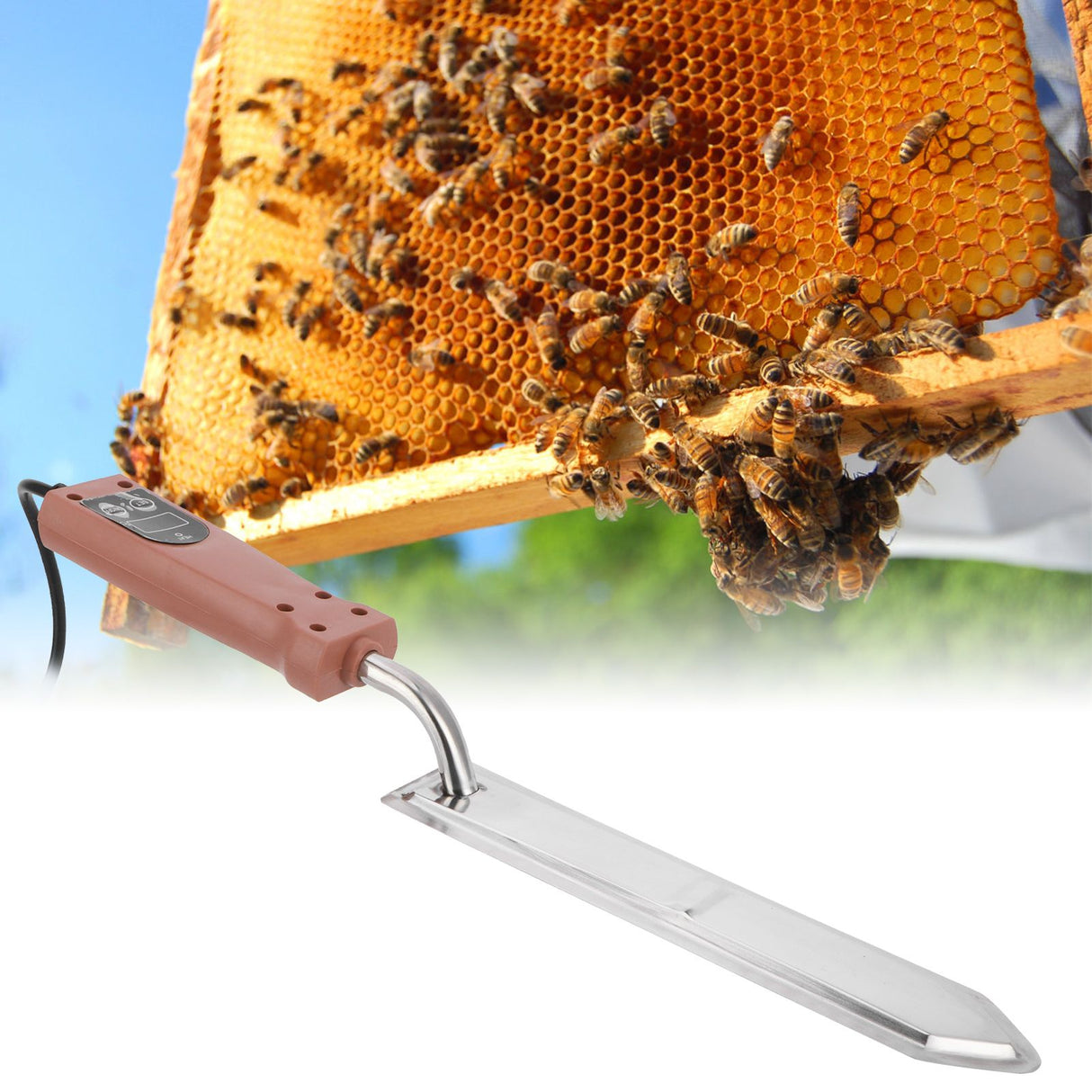 Electric Honey Cutter 50-180℃ Temperature Control Honey Cutting Knife Beekeeping ToolsAU Plug 220V