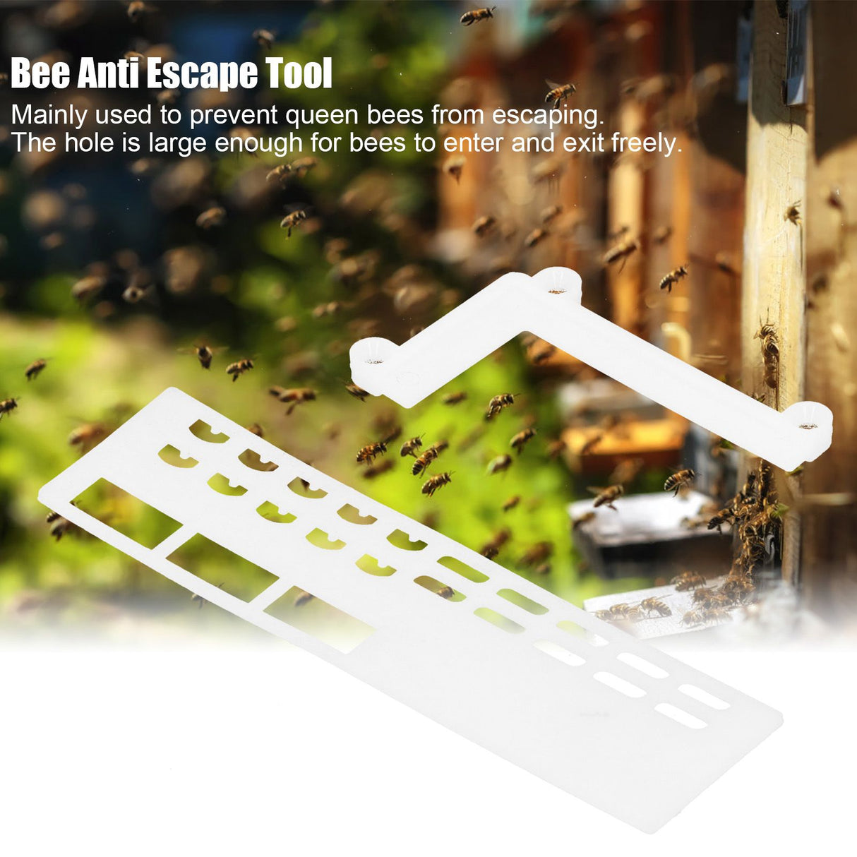 40Set Bee Anti Escape Tool Plastic Beehive Bees Baffle Device Beekeeping Accessory
