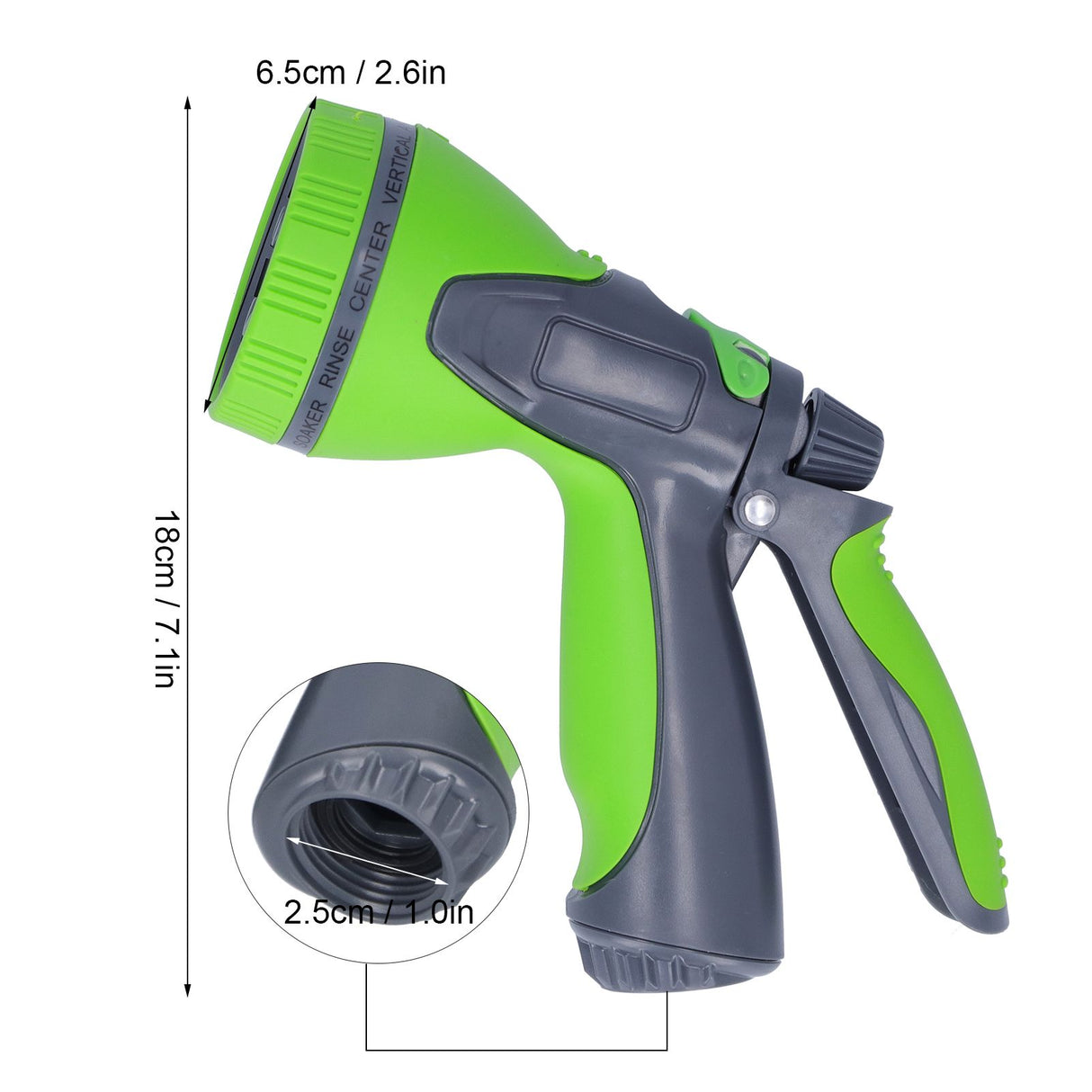 Garden Water Sprayer Set High Pressure Hose Nozzle with 10 Effects for Irrigation Car Washing