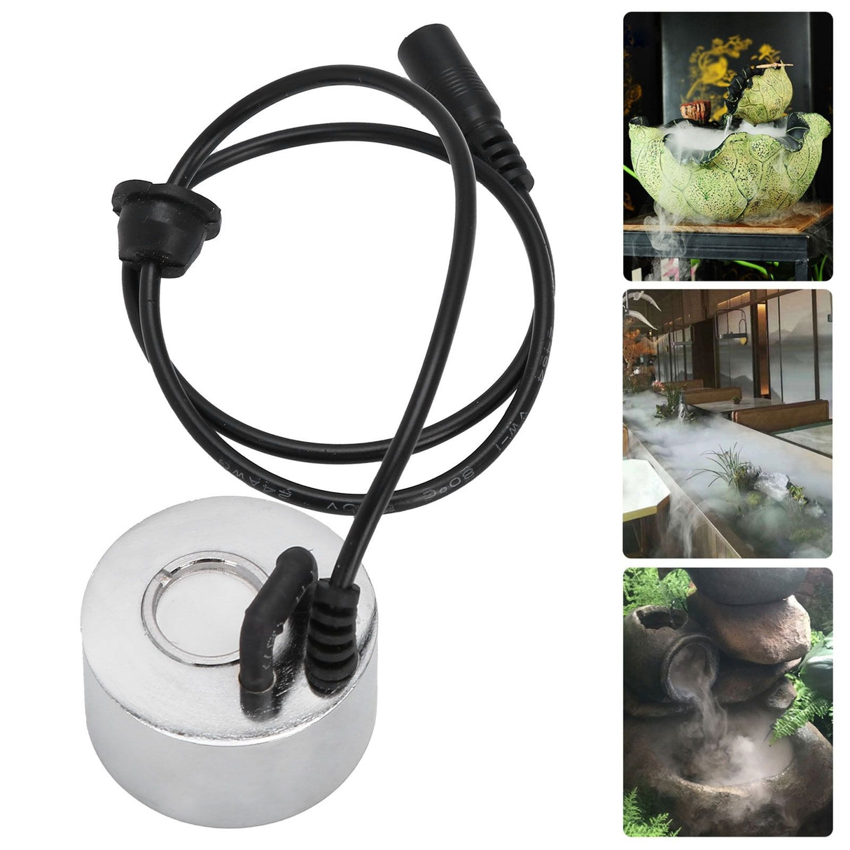 60cm Mini Mist Maker without Light for Water Fountain Pond Fish Tank Creating Ambience 24V