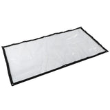 1mx2m Rain Tarp Transparent Cover Shade Sail Garden Bonsai Succulent Plants Cover Shelter - Side View