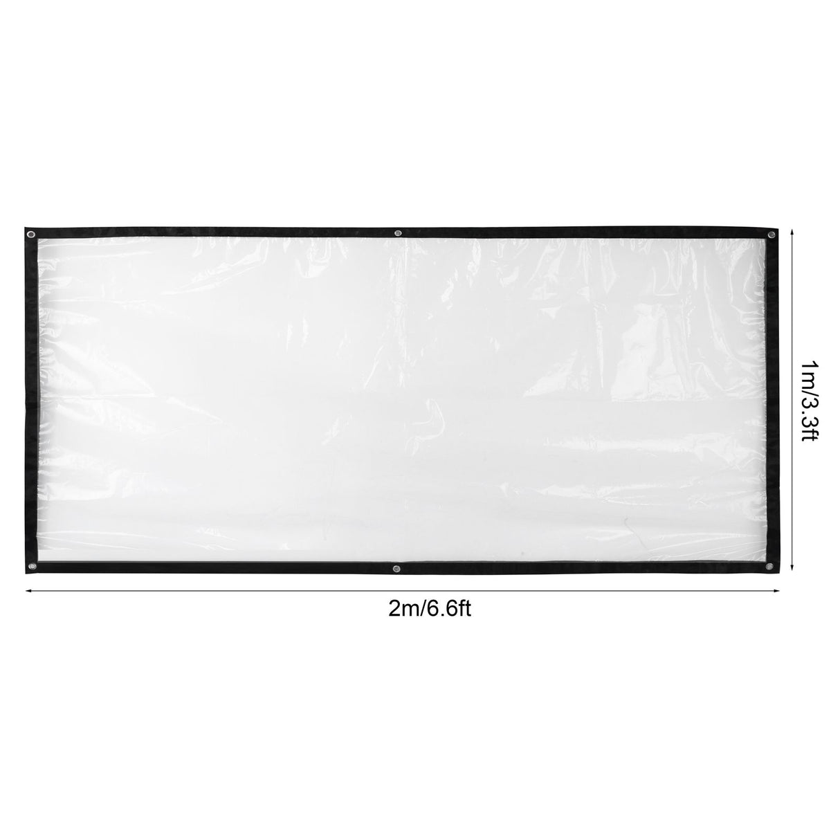 1mx2m Rain Tarp Transparent Cover Shade Sail Garden Bonsai Succulent Plants Cover Shelter