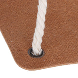 Plant Hanger PU Leather Square Base Cotton Rope Flower Pot Succulent Hanging Holder Garden DecorBrown 20cm
