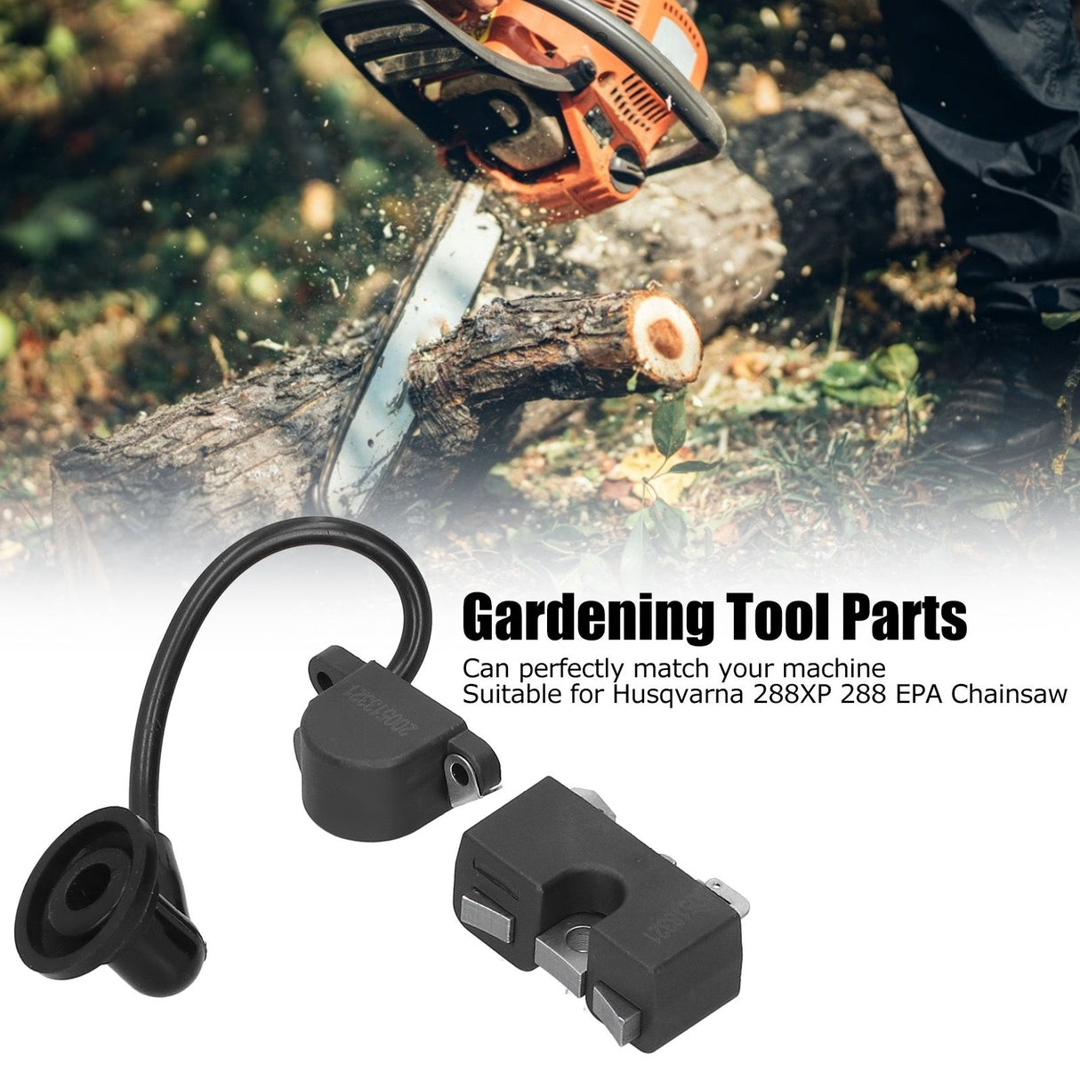 Ignition Coil Replacement Set Gardening Tool Accessories Fit for Husqvarna 288XP 288 EPA Chainsaw