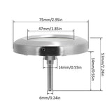 TS-BX57 Bimetallic Thermometer 50-450℃ Pointer Temperature Meter for Barbecue Grill Oven