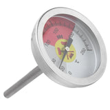 0‑250℃ Grill Thermometer Stainless Steel Oven Pointer Thermometer Temperature Gauge - 45-Degree Angle