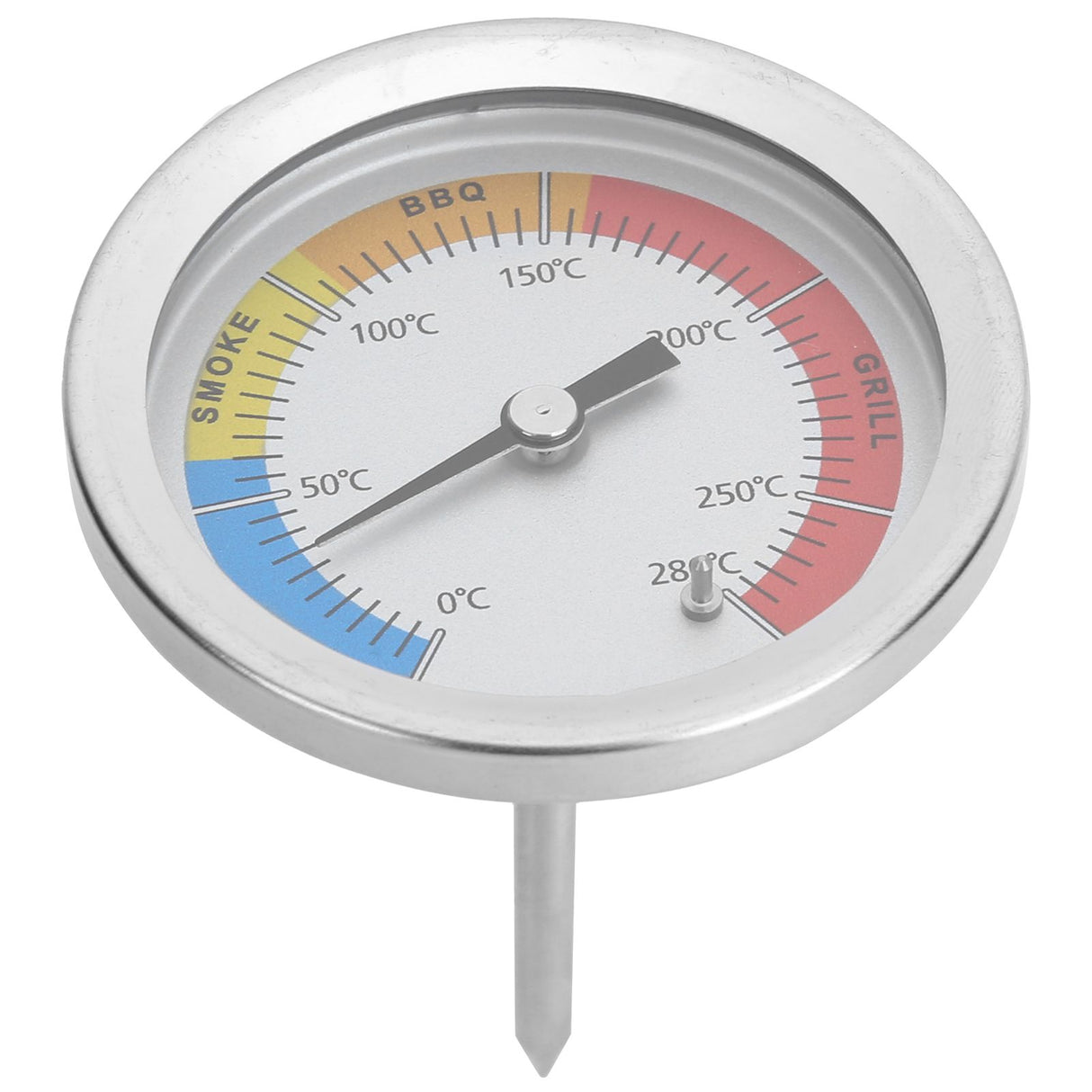 0-280℃ Stainless Steel Grill Thermometer Oven Pointer Temperature Meter Kitchen Supplies