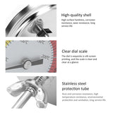 0-280℃ Stainless Steel Grill Thermometer Oven Pointer Temperature Meter Kitchen Supplies - Extra Image