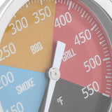 100‑550℉ Metal Oven Temperature Gauge Pointer Type for Smoke BBQ Grill Household Cooking