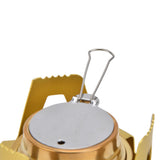 Camping Stove Windproof Vaporizable Portable Liquid Spirit Stove with Stand for Outdoor CampingYellow - Extra Image