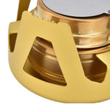 Camping Stove Windproof Vaporizable Portable Liquid Spirit Stove with Stand for Outdoor CampingYellow