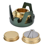 Camping Stove Windproof Vaporizable Portable Liquid Spirit Stove with Stand for Outdoor CampingGreen - Extra Image