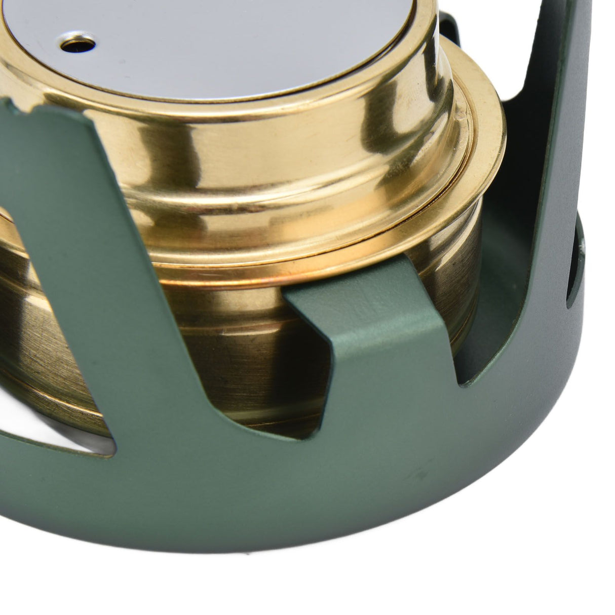 Camping Stove Windproof Vaporizable Portable Liquid Spirit Stove with Stand for Outdoor CampingGreen