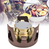 Camping Stove Windproof Vaporizable Portable Liquid Spirit Stove with Stand for Outdoor CampingBrown - Extra Image