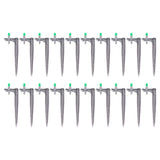 20Pcs/Bag Irrigation Dripper with Ground Insert Fruit Tree Drip Irrigation Emitters for Gardening180 Degree (Green)