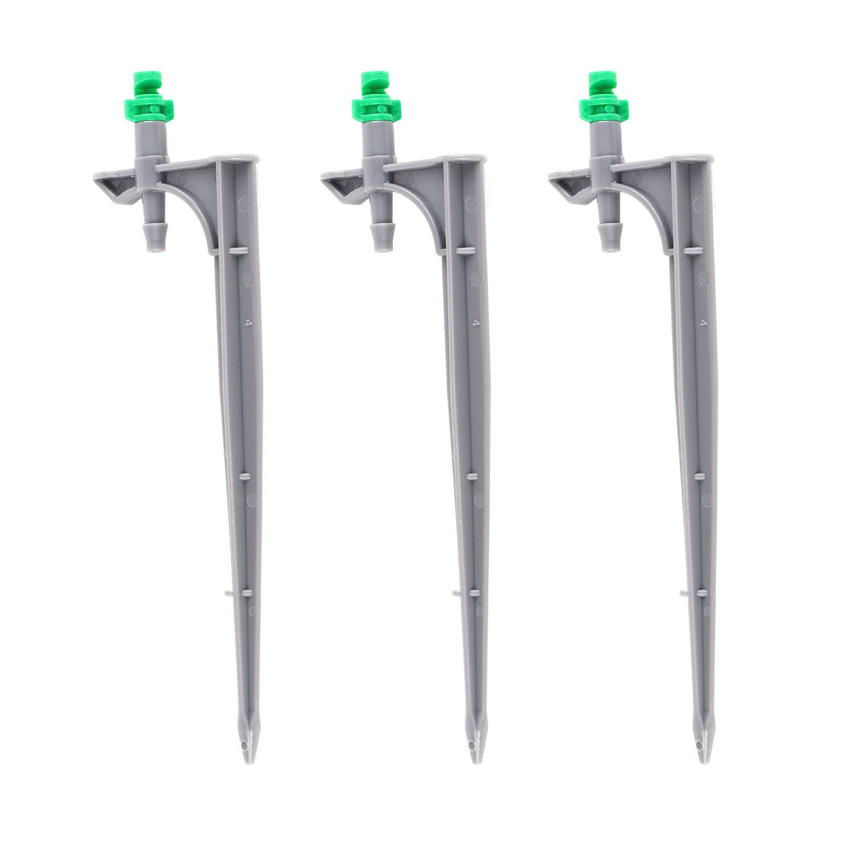 20Pcs/Bag Irrigation Dripper with Ground Insert Fruit Tree Drip Irrigation Emitters for Gardening180 Degree (Green)