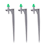 20Pcs/Bag Irrigation Dripper with Ground Insert Fruit Tree Drip Irrigation Emitters for Gardening180 Degree (Green) - Front View