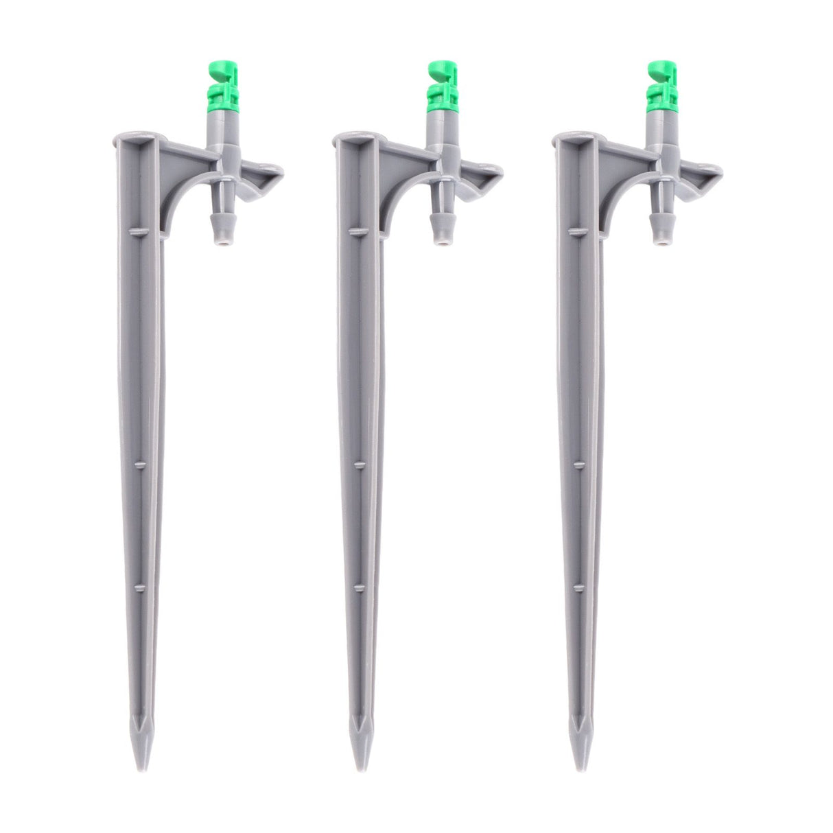 20Pcs/Bag Irrigation Dripper with Ground Insert Fruit Tree Drip Irrigation Emitters for Gardening180 Degree (Green)