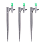 20Pcs/Bag Irrigation Dripper with Ground Insert Fruit Tree Drip Irrigation Emitters for Gardening180 Degree (Green)