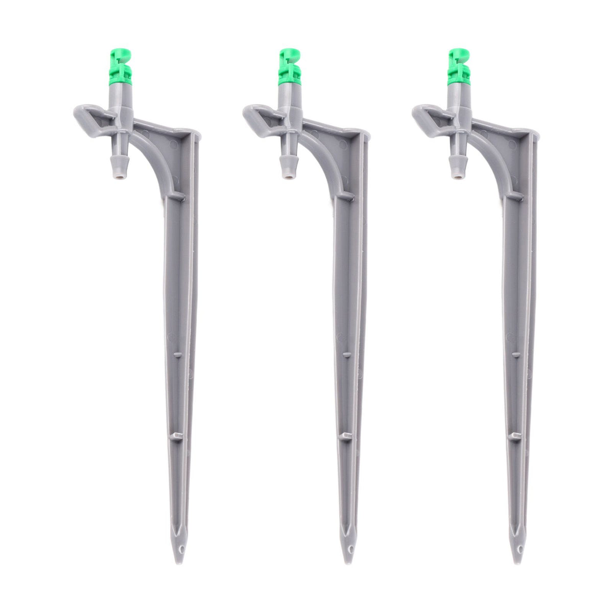 20Pcs/Bag Irrigation Dripper with Ground Insert Fruit Tree Drip Irrigation Emitters for Gardening180 Degree (Green)