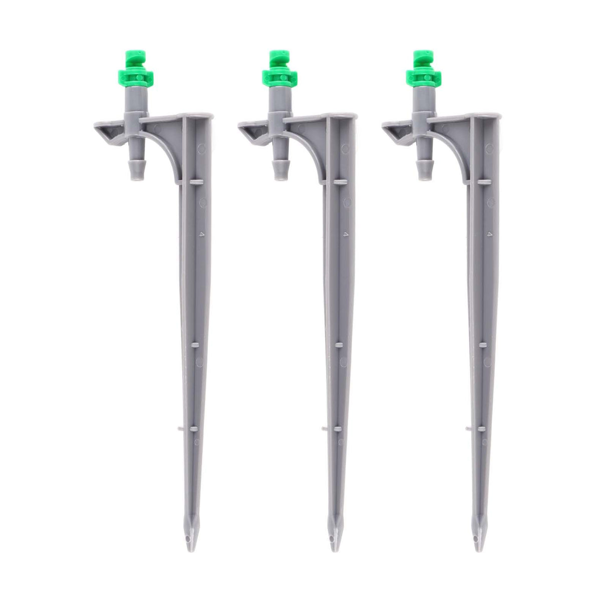 20Pcs/Bag Irrigation Dripper with Ground Insert Fruit Tree Drip Irrigation Emitters for Gardening180 Degree (Green)