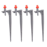 20Pcs/Bag Irrigation Dripper with Ground Insert Fruit Tree Drip Irrigation Emitters for Gardening360 Degree (Red)