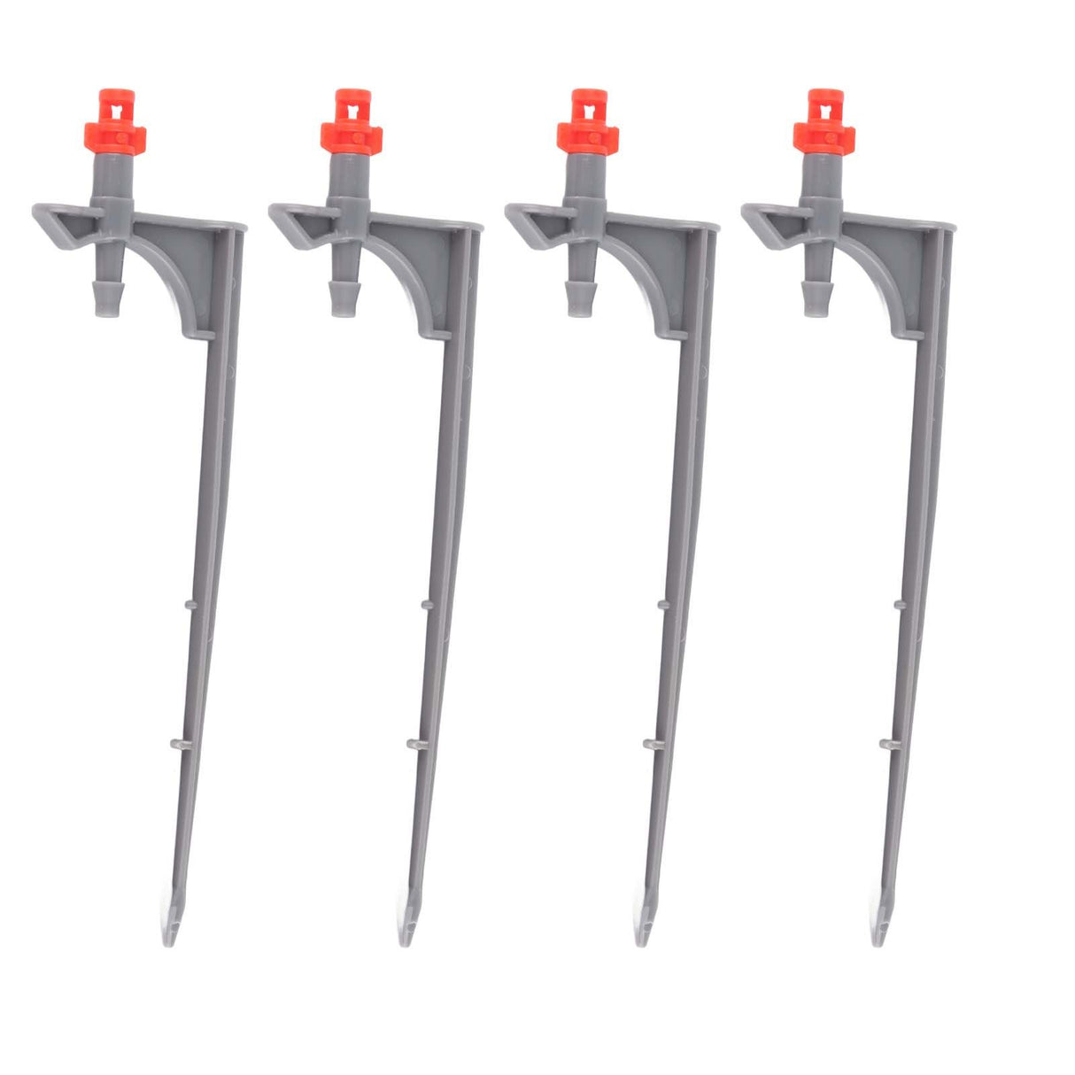 20Pcs/Bag Irrigation Dripper with Ground Insert Fruit Tree Drip Irrigation Emitters for Gardening360 Degree (Red)
