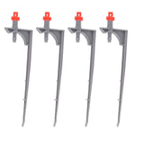 20Pcs/Bag Irrigation Dripper with Ground Insert Fruit Tree Drip Irrigation Emitters for Gardening360 Degree (Red) - 45-Degree Angle