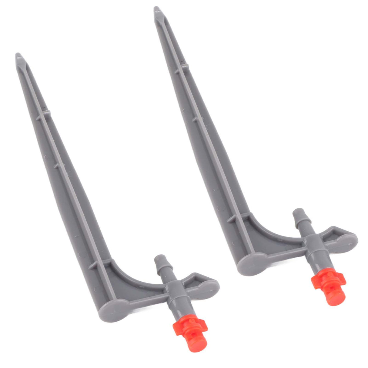20Pcs/Bag Irrigation Dripper with Ground Insert Fruit Tree Drip Irrigation Emitters for Gardening360 Degree (Red)